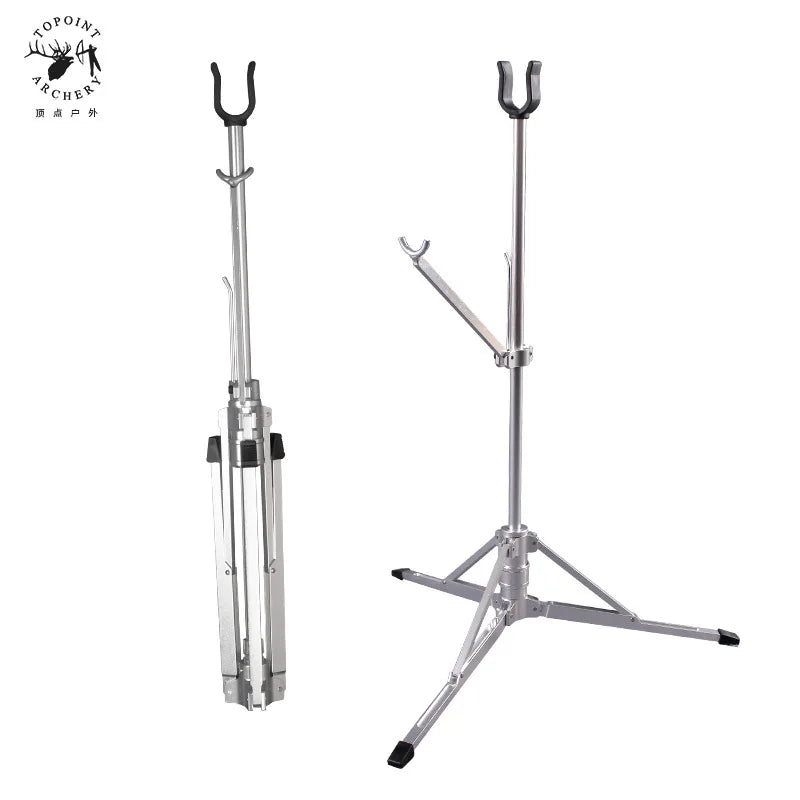 TR136 Archery Recurve Bow Holder Stainless Steel Stand Automatic