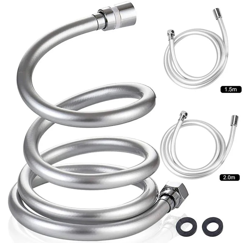 Flexible PVC Shower Hose 1.5–3M | High Pressure Anti-Kink