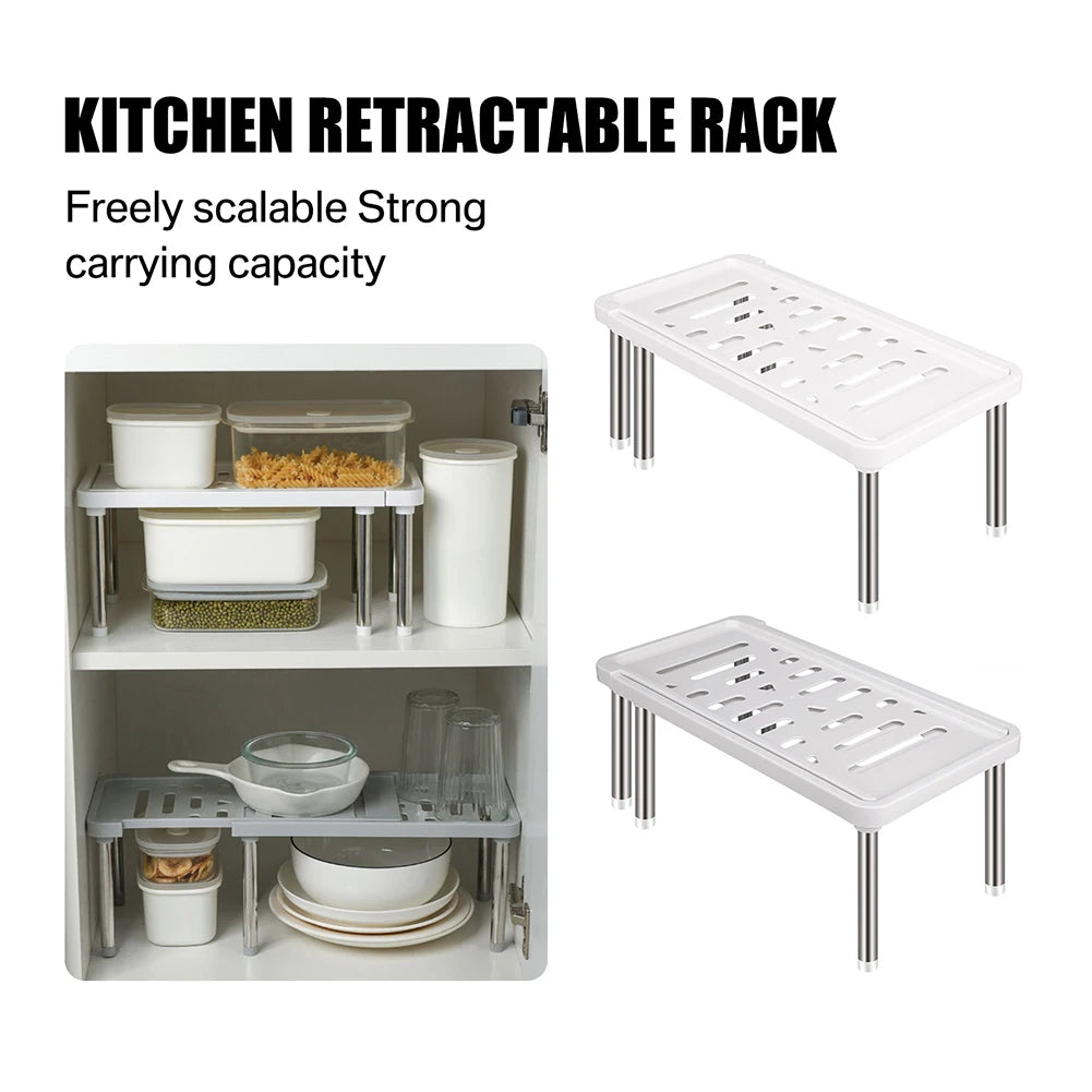 Expandable Cabinet Organizer Shelf | Adjustable Spice Rack