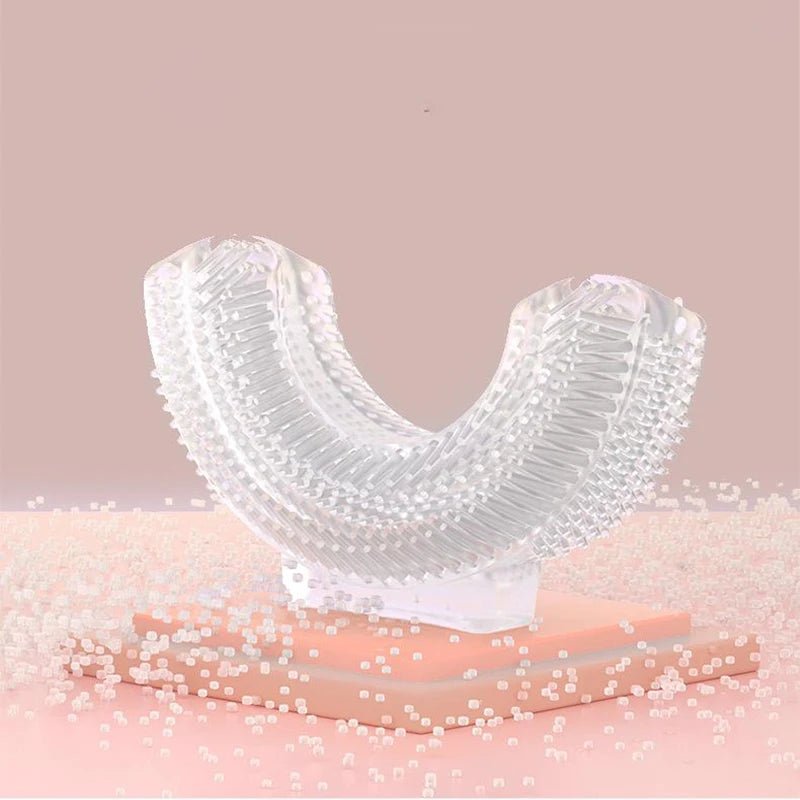 Silicone ultrasonic baby and child 360-degree U-shaped electric toothbrush for children - rechargeable oral care tool for kids Peaceful Pleasures Health and Wellness