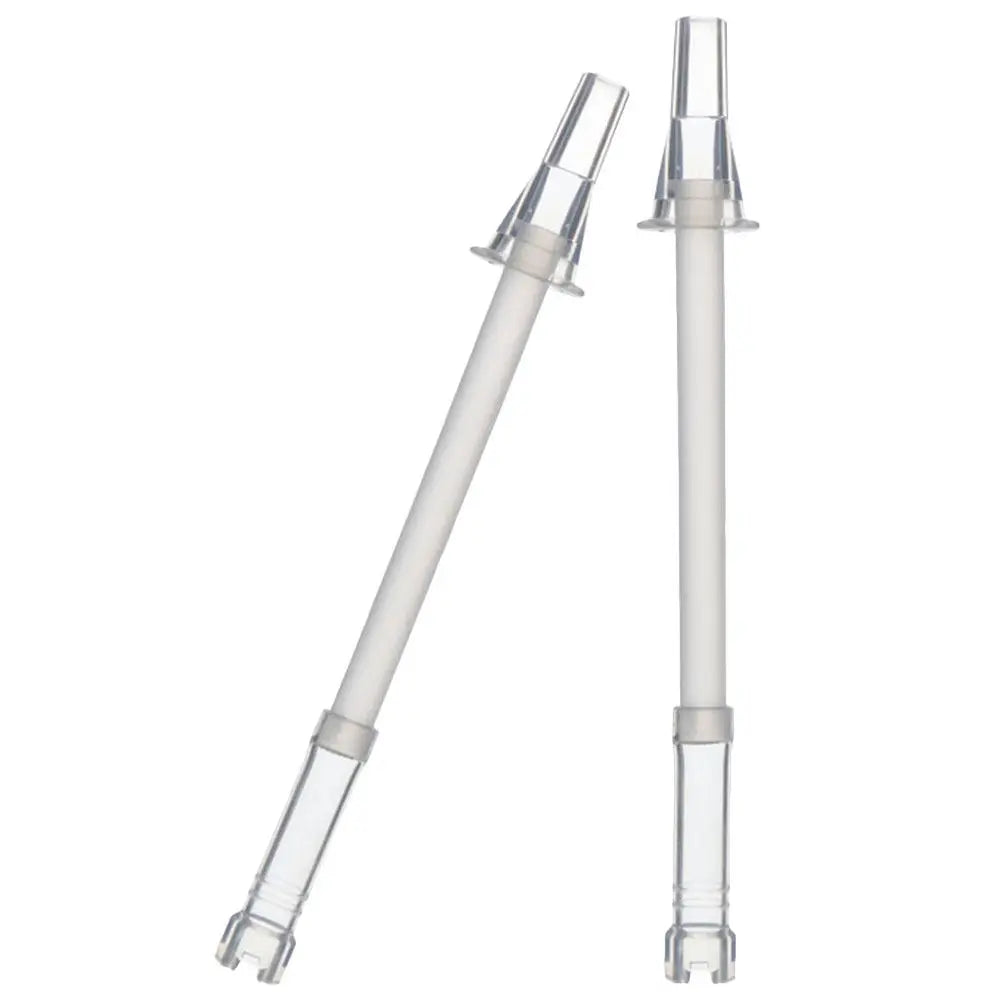 2Pcs Silicone Drinking Straws Reusable Big Belly Bottle Tumbler Straws for Cold Hot Beverages Portable Washable Smoothie Juice Peaceful Pleasures Health and Wellness