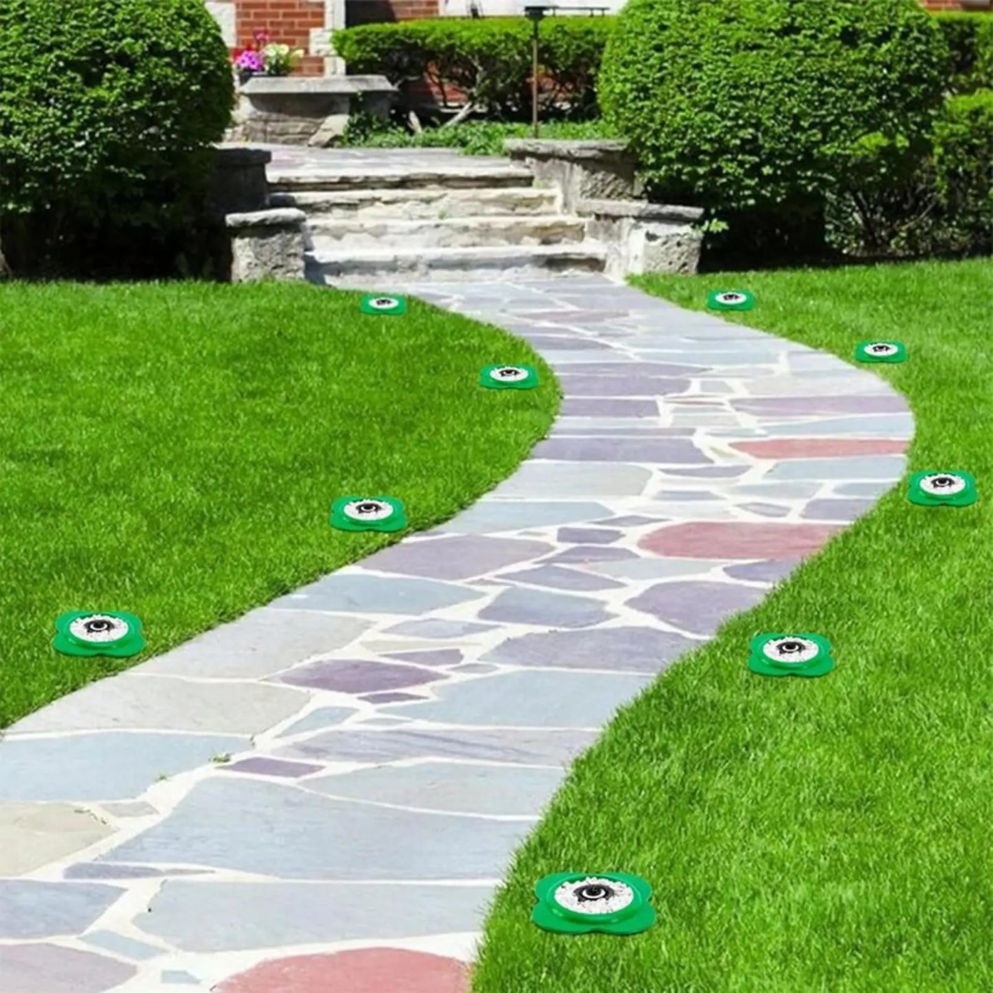 Sprinkler Guard 3D Printed Shield Outdoor Lawn Sprinkler Donut For Garden Yard Pathway Backyard Poolside Landscape Park Farm Peaceful Pleasures Health and Wellness