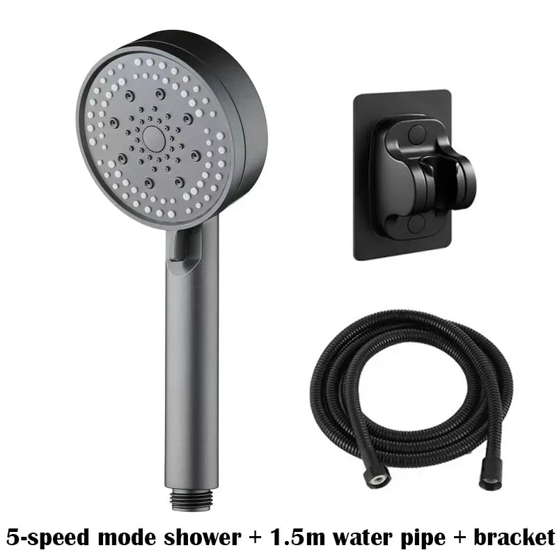 5-Mode High Pressure Water Saving Handheld Shower Head Set