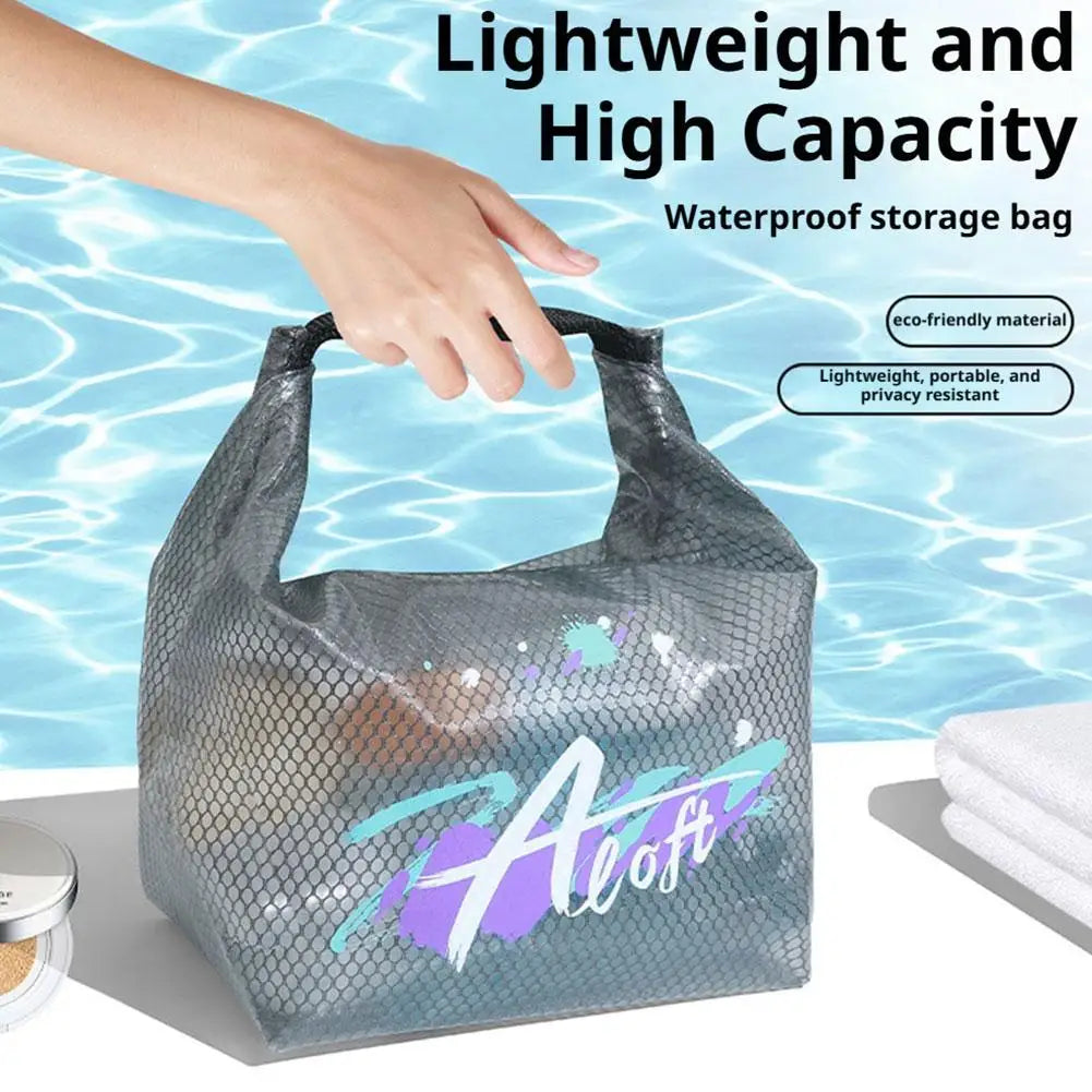 New Large Capacity Outdoor Swimming Bag Waterproof Beach Bag Handheld Travel Bag Cosmetic Storage Portable Travel Use Bags Peaceful Pleasures Health and Wellness