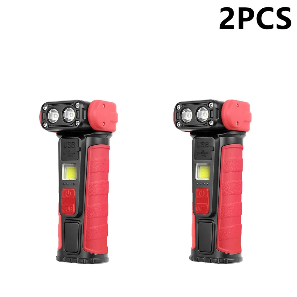 Magnetic COB LED Work Light – 500 Lumen Clip Pocket Flashlight