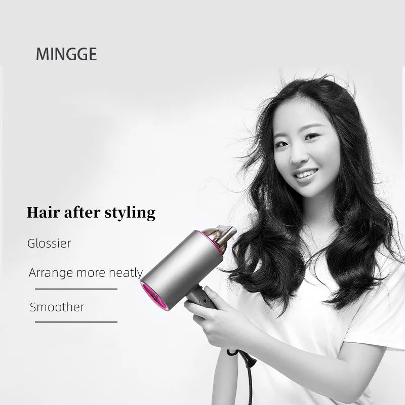 Popular Foldable Hair Dryer 1800W Blue Light Negative Ion Super Silent US/EU/UK/Plug 110V/220V Home Barber Recommended Peaceful Pleasures Health and Wellness