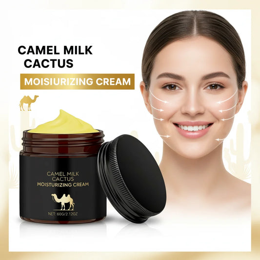 Radiance Moisturizing Face Cream With Cactus Camel Milk Extract Deep Hydration Lock Gentle Formula Winter Skincare Daily Use Peaceful Pleasures Health and Wellness