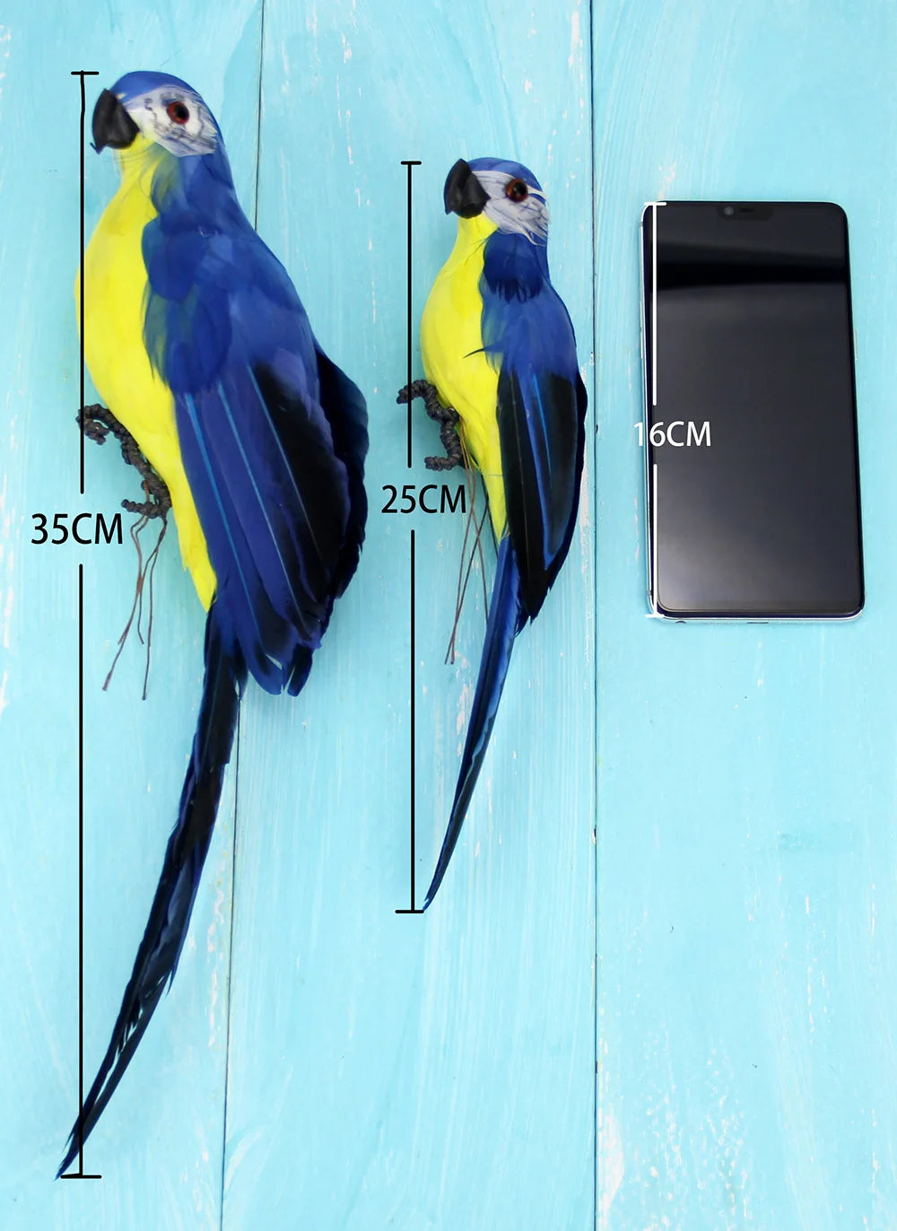 Simulation Parrot Foam Imitation Garden Ornament 25/35cm Artificial Fake Feathered Bird Shoulder Pirate Decoration Home Decor Peaceful Pleasures Health and Wellness lakeland 35CM