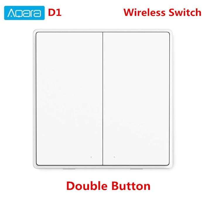 Aqara Wireless Smart Wall Switch D1 ZigBee Remote Control Key Light Smart Switch Button Smart Home For Mi home HomeKit APP Peaceful Pleasures Health and Wellness wireless 2 Key