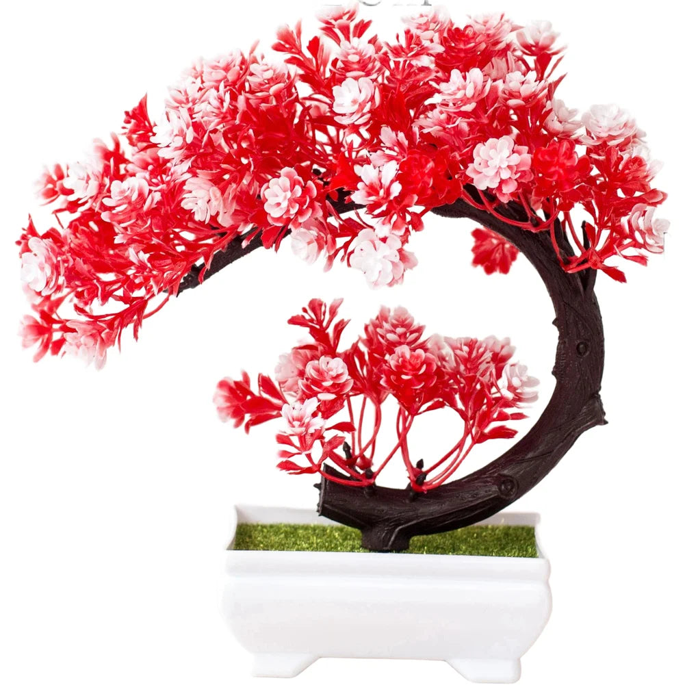 Artificial Bonsai Silk Flower Pot – Home & Wedding Table Decor