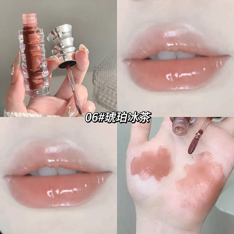 Mirror Shimmer Glass Jelly Lip Gloss | Moisturizing Lip Oil