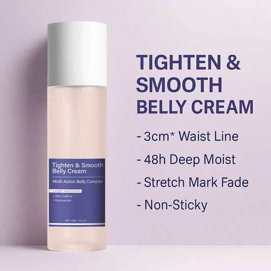 Tighten Smooth Belly Cream with Caffeine & Nicotinamide, Smoothing, Brightening, and Firming Body Lotion, 120g Peaceful Pleasures Health and Wellness