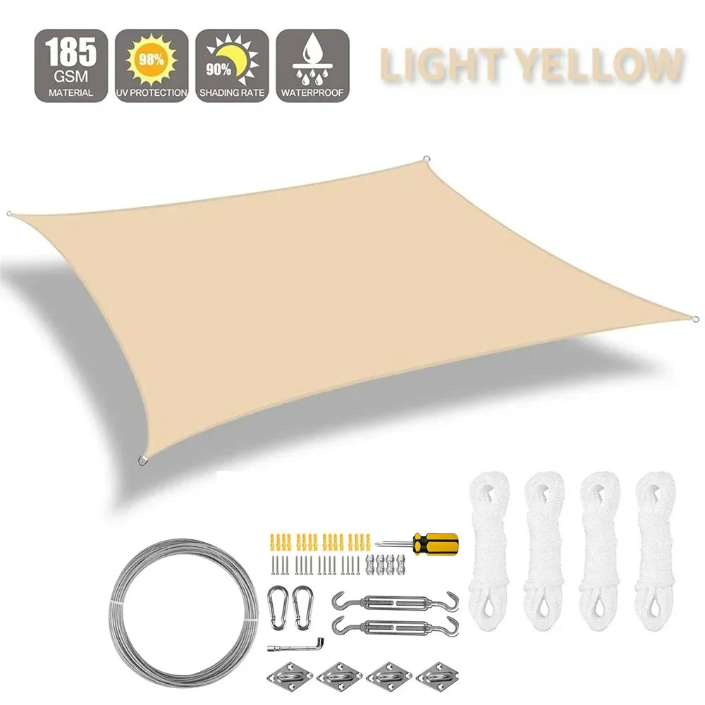 UV Block Shade Sail Canopy – Water Resistant Sun Shelter