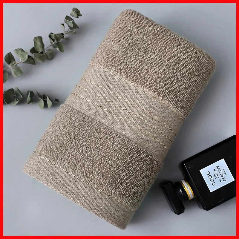 Thickened Jacquard Cotton Face & Bath Towel | Ultra-Absorbent