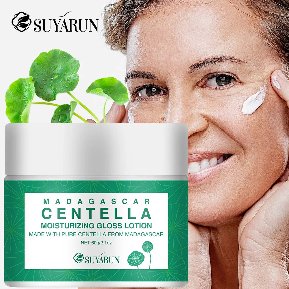 SUYARUN Hydrating Cica Face Cream - Soothes & Repairs Sensitive Skin, Intense Moisturizer with Centella Asiatica. Peaceful Pleasures Health and Wellness
