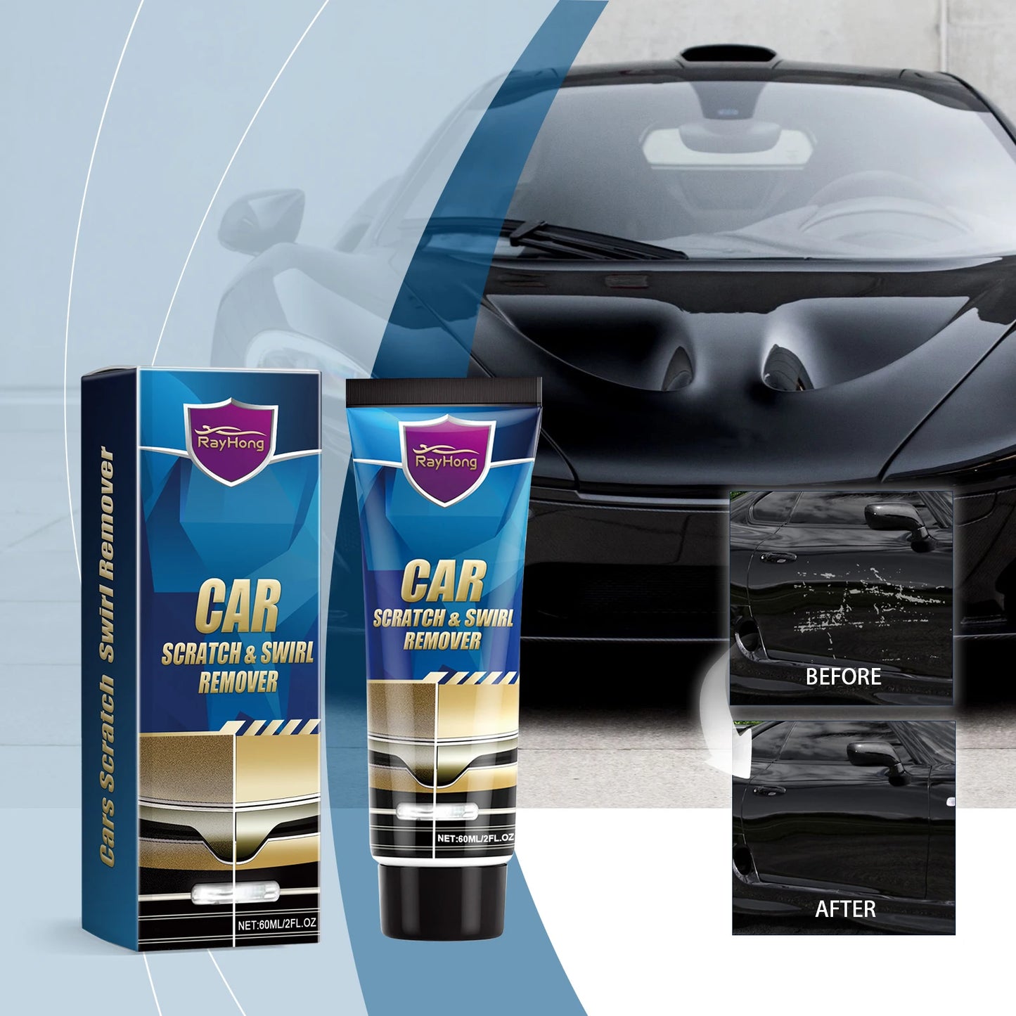 RayHong Car Scratch Repair Paste | Paint Swirl Remover