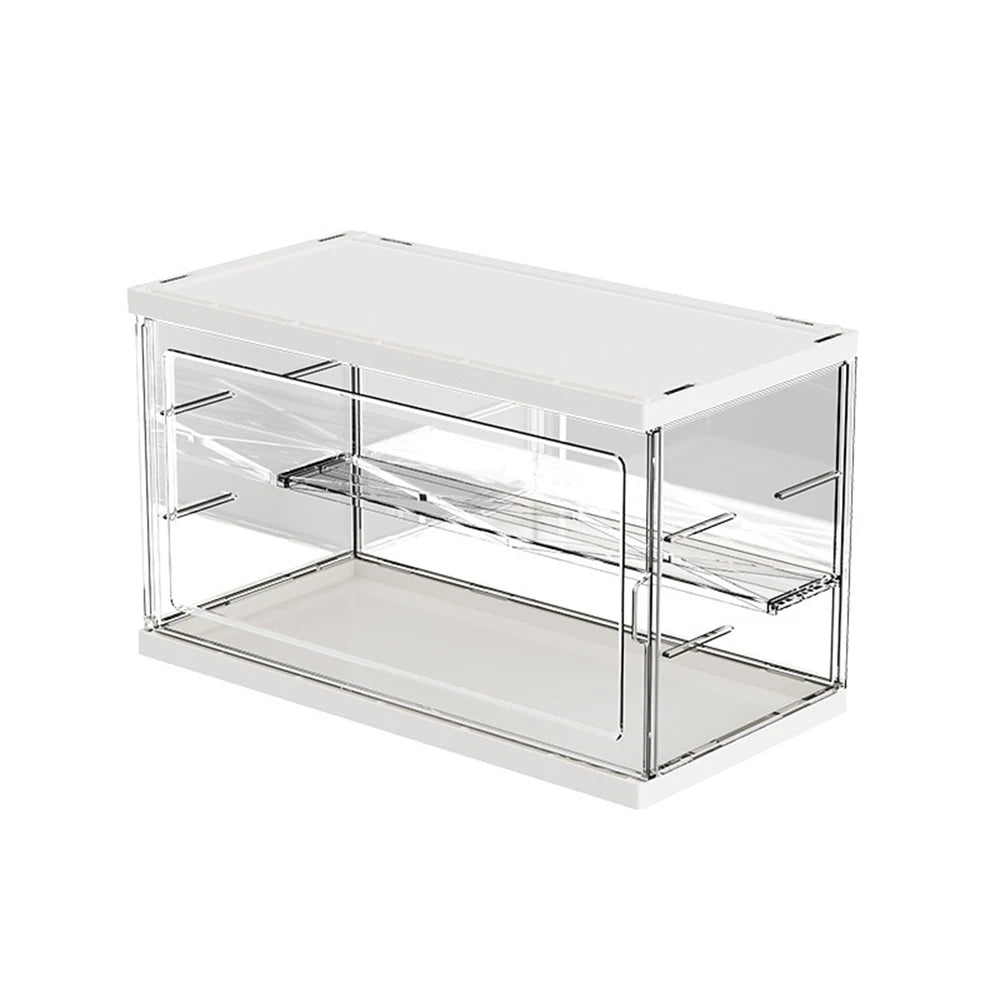Transparent Acrylic PP Plastic Blind Box Storage Display Rack for Handmade Dolls Bubble Mart Doll Display Box Organize storage Peaceful Pleasures Health and Wellness Clear 25cm
