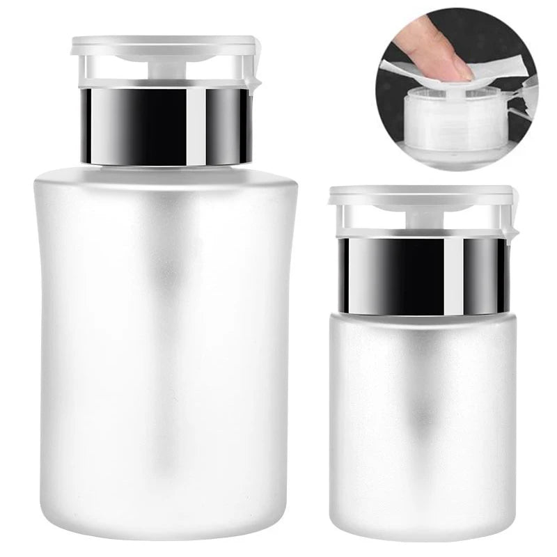 60/150/180/250ml Empty Pump Dispenser Liquid UV Gel Polish Nail Art Polish Clean Bottle Polish Cleanser Remover Bottle Peaceful Pleasures Health and Wellness