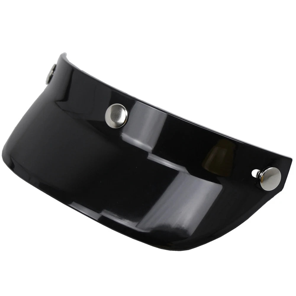 Universal 3-Snap Flip-Up Visor Wind Shield | Open Face Helmet