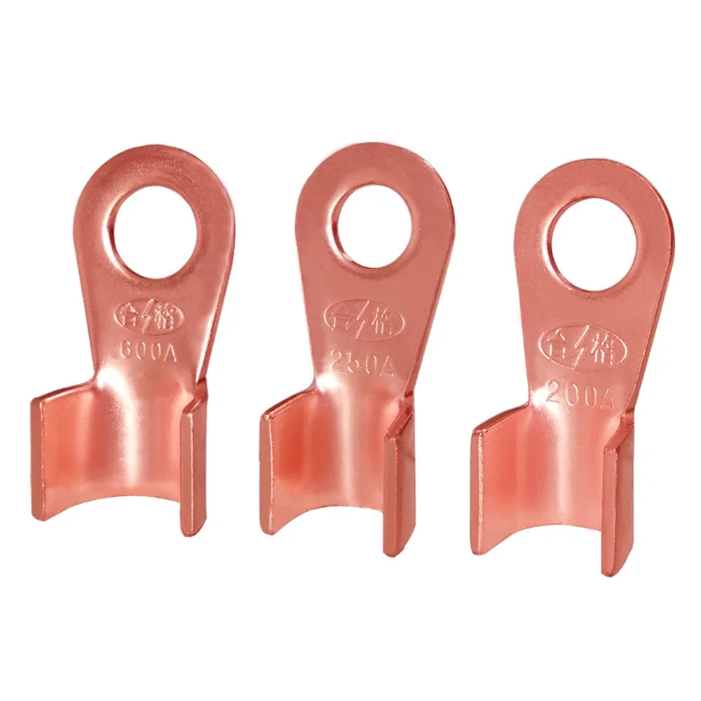 10/50PCS Copper OT Terminal Non-Insulated Wire Connector Bare Electrical Cable Terminals Lug Battery Ring Crimp Terminal 10-400A Peaceful Pleasures Health and Wellness