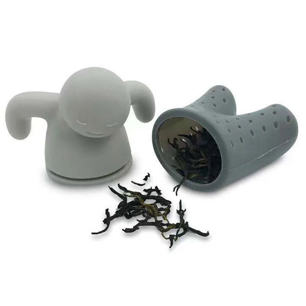 Silicone Tea Infuser Interesting Life Partner Cute Mister Tea Strainer MR Little Man Tea Infuser Filter Brewing Making Teapot Peaceful Pleasures Health and Wellness