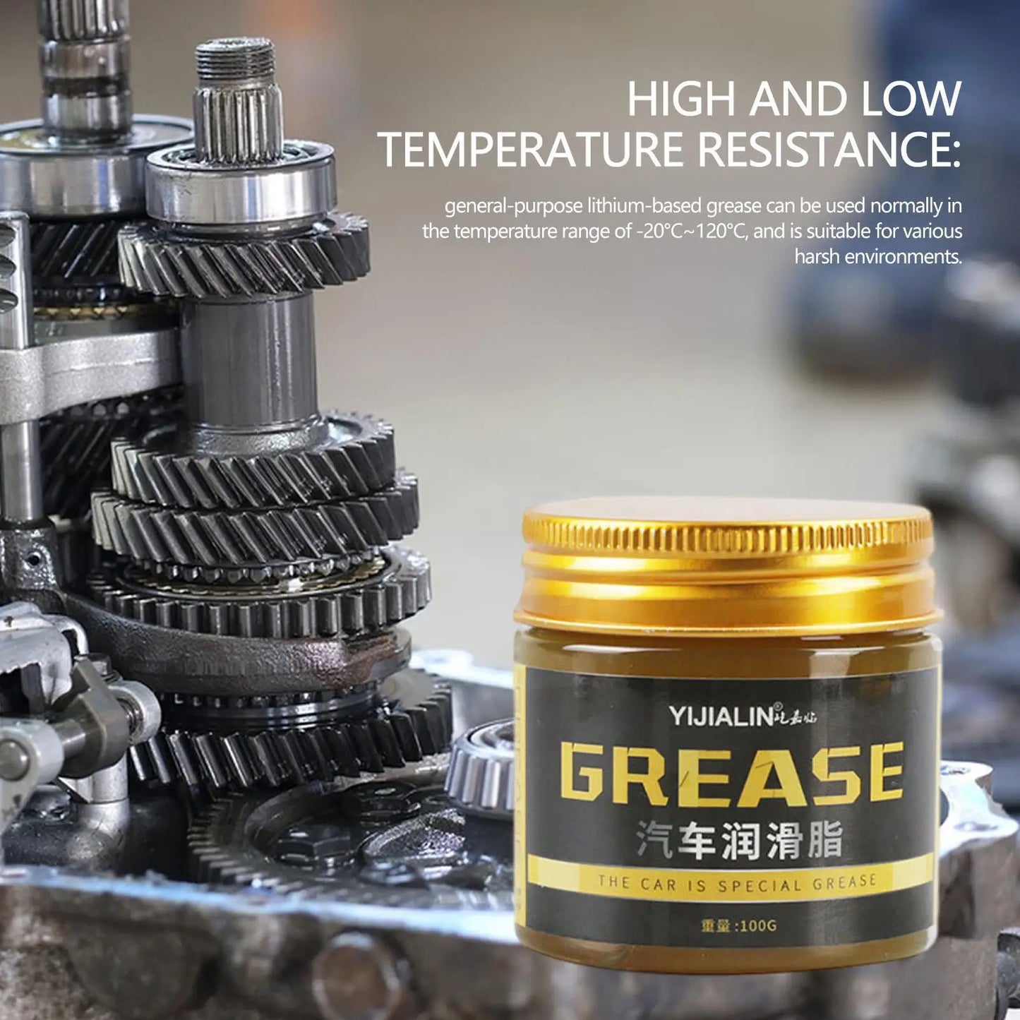 Car Wheel Bearing Grease | Lithium Yellow Lubricant 100g