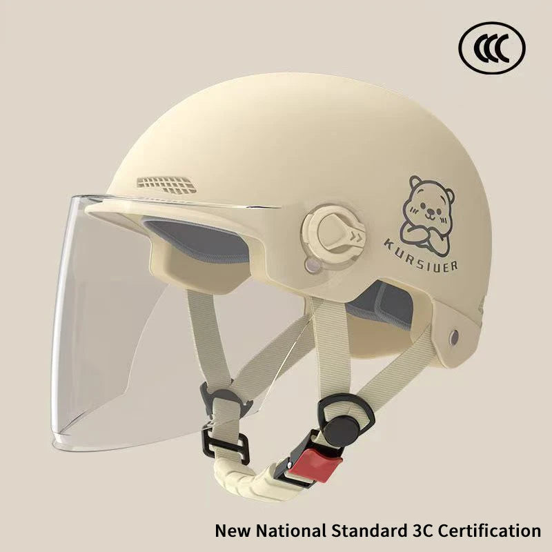 3C Certified E-Bike Half Helmet with HD Glasses | Unisex