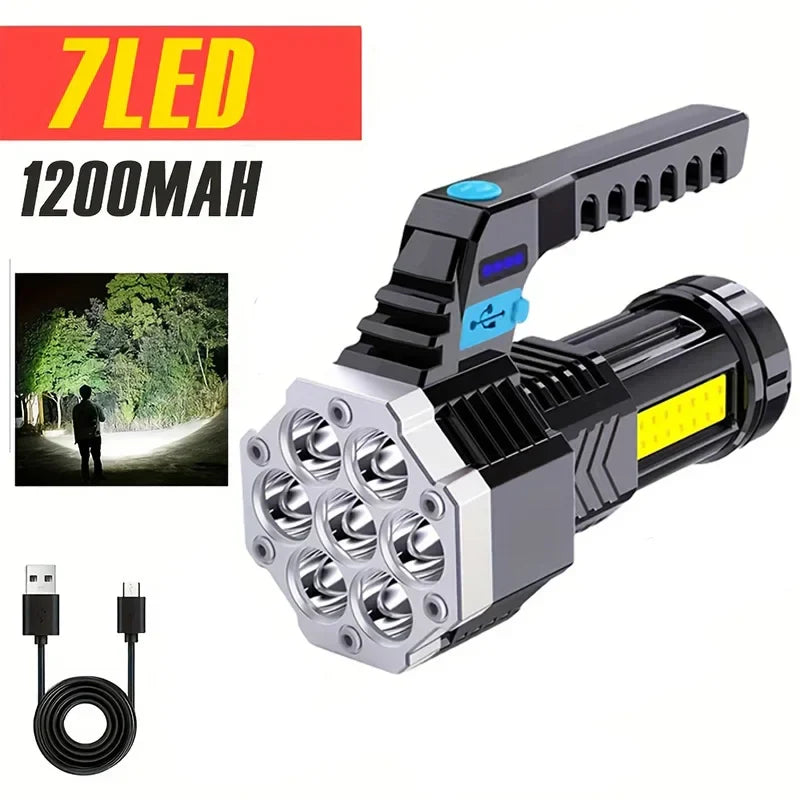 POCKETMAN 7-LED COB Rechargeable Flashlight 3800 Lumen
