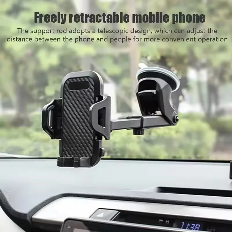 Dashboard Car Phone Holder | Gravity Suction Cup Mount All Phones