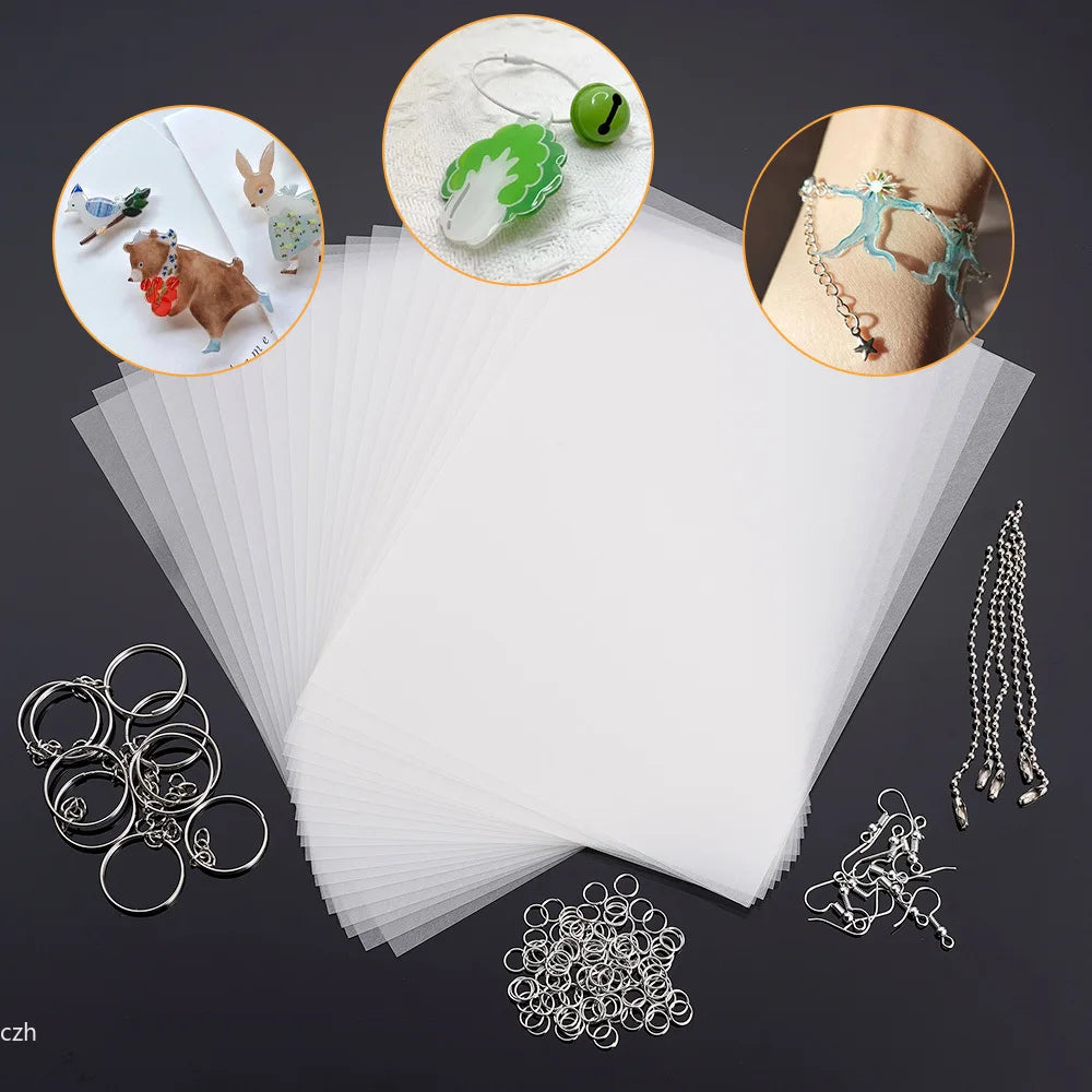 Heat Shrink Plastic Sheets Kit – DIY Keychains & Craft Ornaments