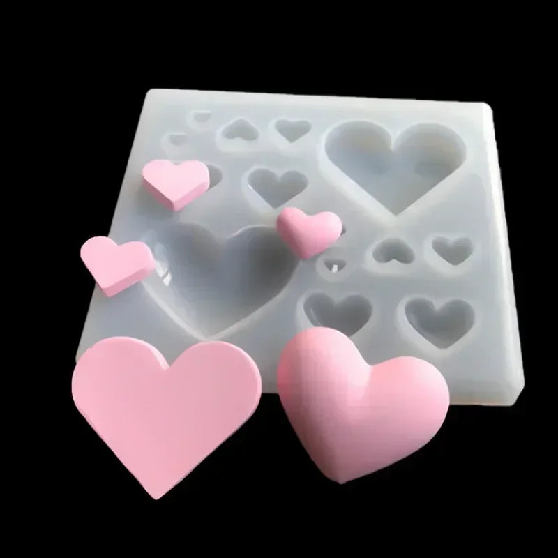 Heart-shaped Silicone Fondant Mold Chocolate Cake Suitable Valentines