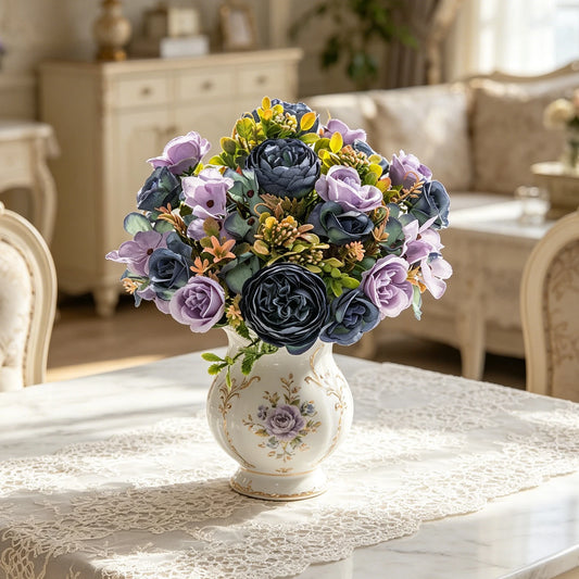 Silk Peony Hydrangea Artificial Flowers for Wedding & Home Decor