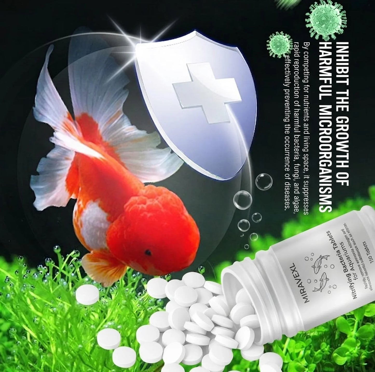 150-Pc Nitrifying Bacteria Tablets – Aquarium Bio Filter Starter