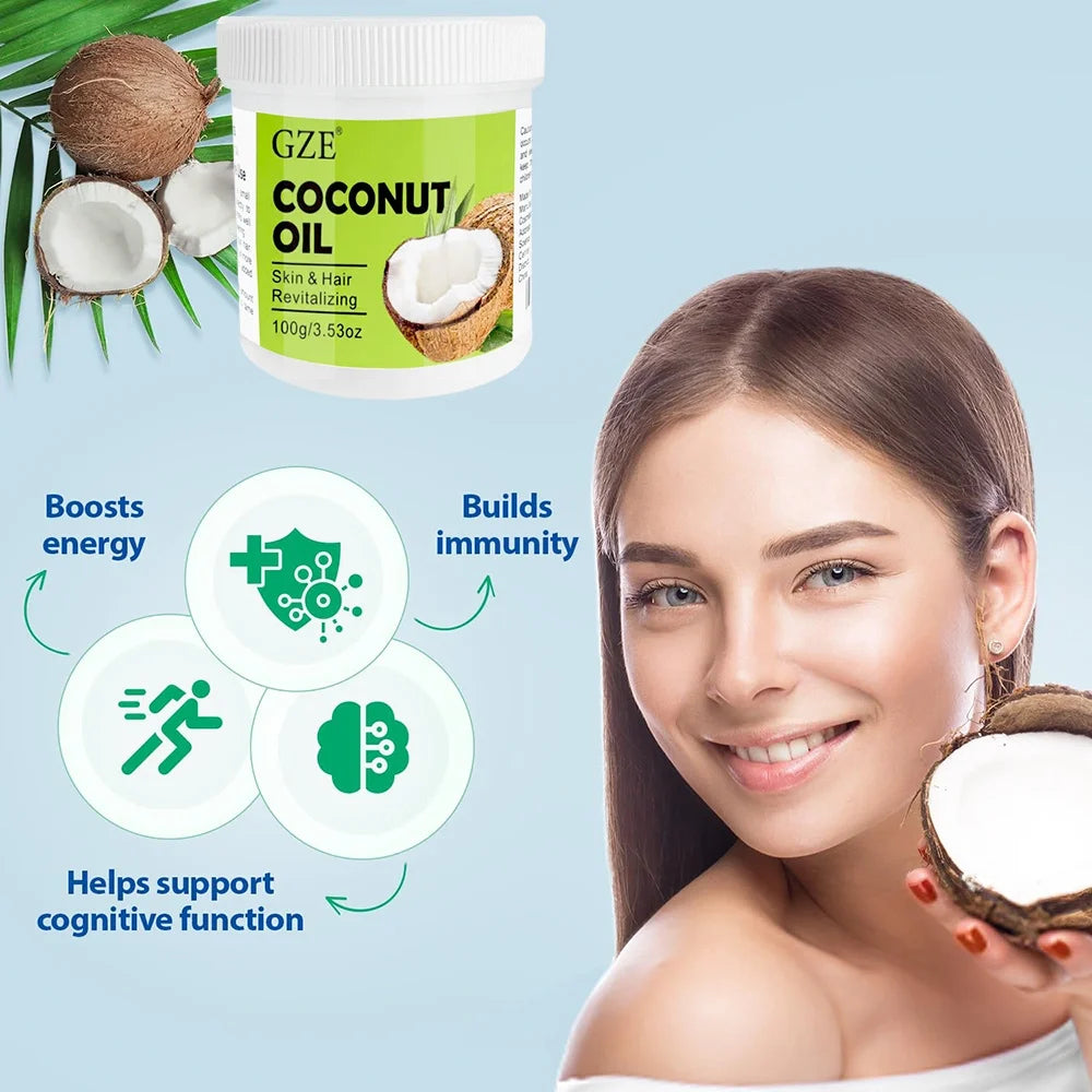 GZE Cold Pressed Virgin Coconut Oil – Skin, Hair & Nail Care