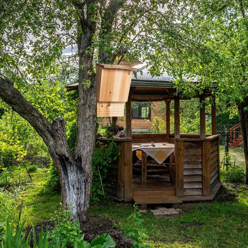 Wooden Outdoor Bat House | Bat Shelter, Nest & Habitat Box