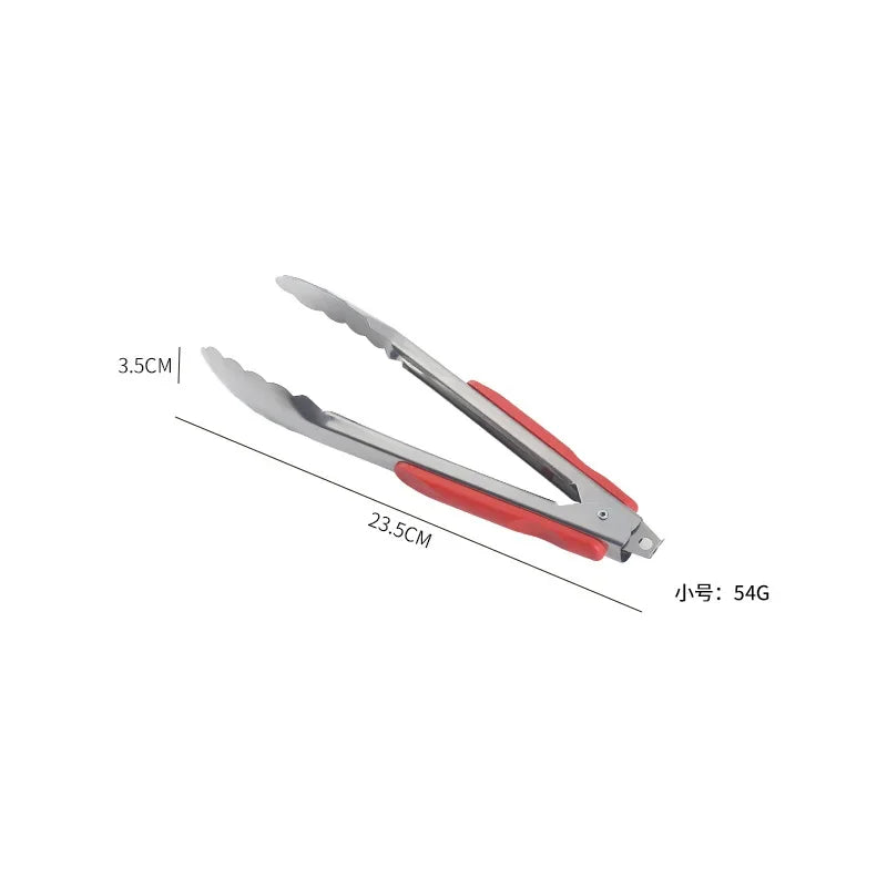 Stainless Steel Food Tongs – BBQ & Kitchen Cooking Clip