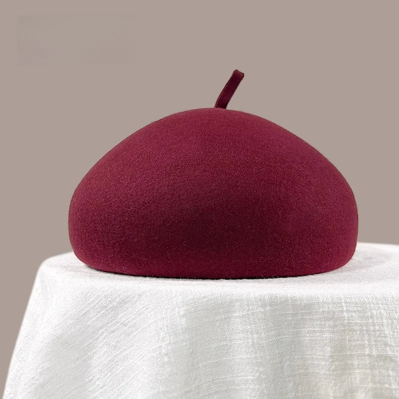 100% Wool Women's Winter Beret | French Painter Hat
