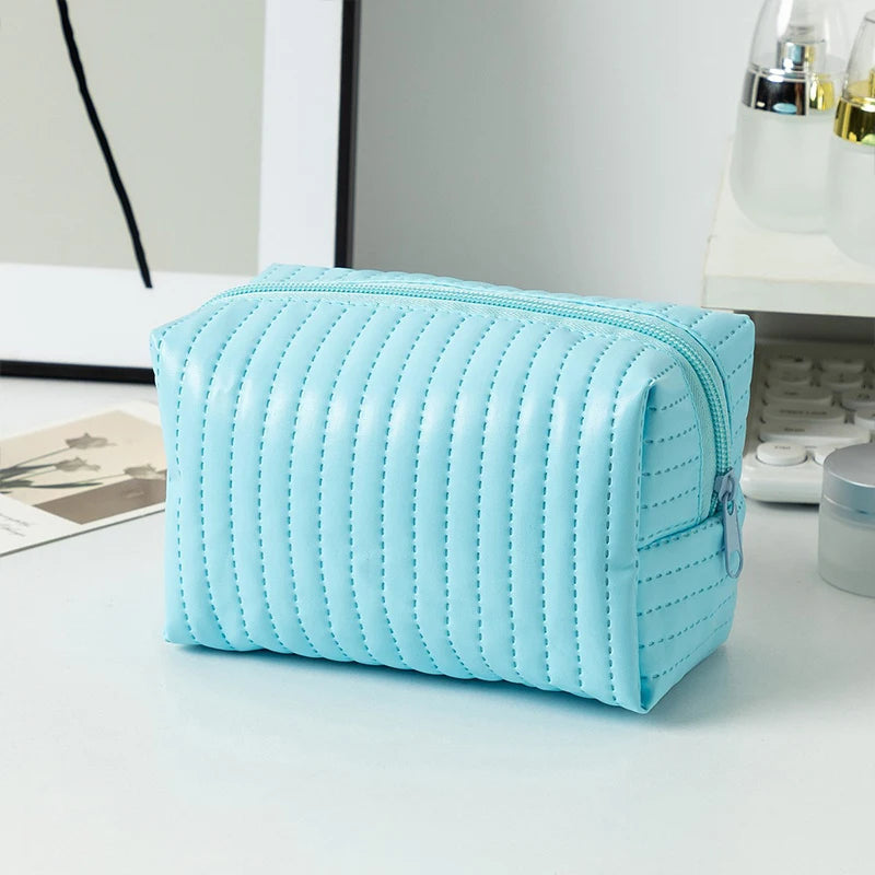 Bow-Knot Travel Portable Minimalist Large Capacity Soft Storage Makeup Bag Peaceful Pleasures Health and Wellness A9