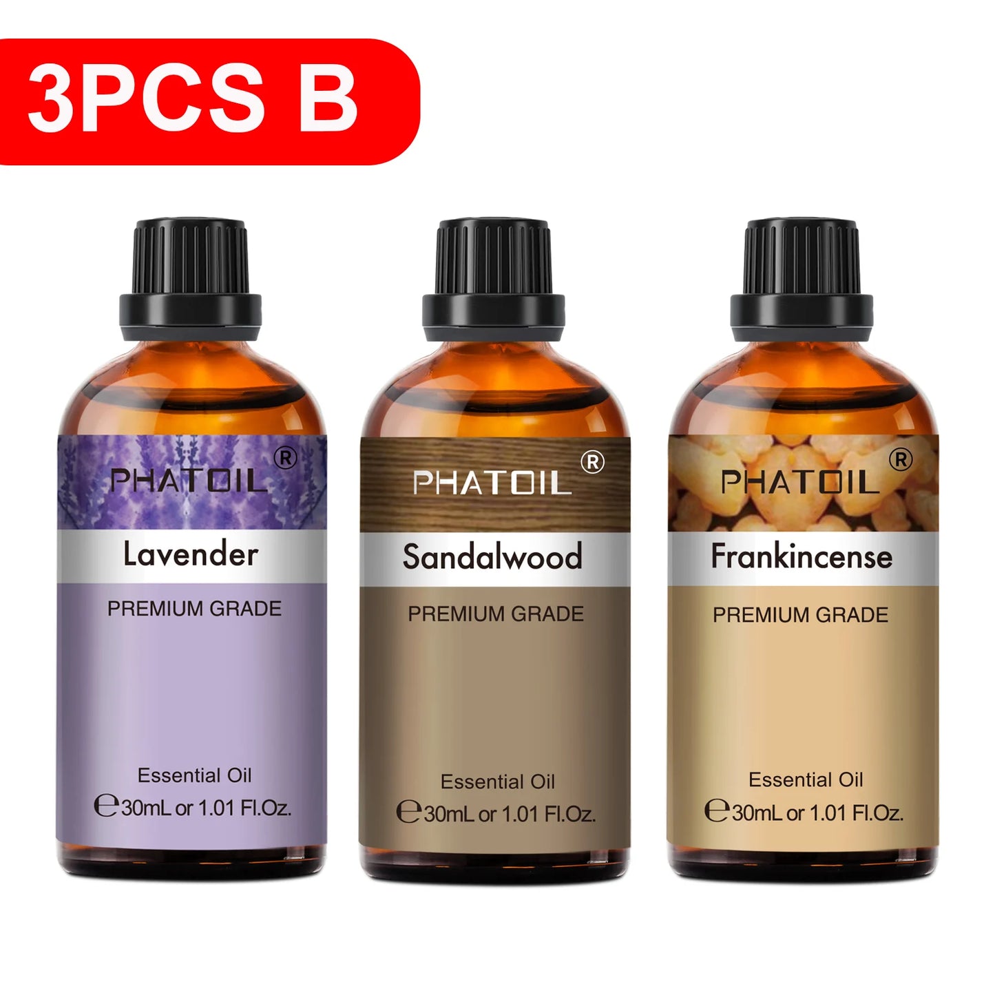 30ml Aromatherapy Essential Oil – Lavender, Lemon, Eucalyptus & More for Diffuser, Candle Making & DIY