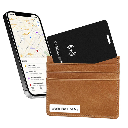Portable Smart Wallet Track Card, Ultra-thin Anti-Lost Tracker Card Work with Apple Find My App Mini GPS Tracker for IOS System Peaceful Pleasures Health and Wellness