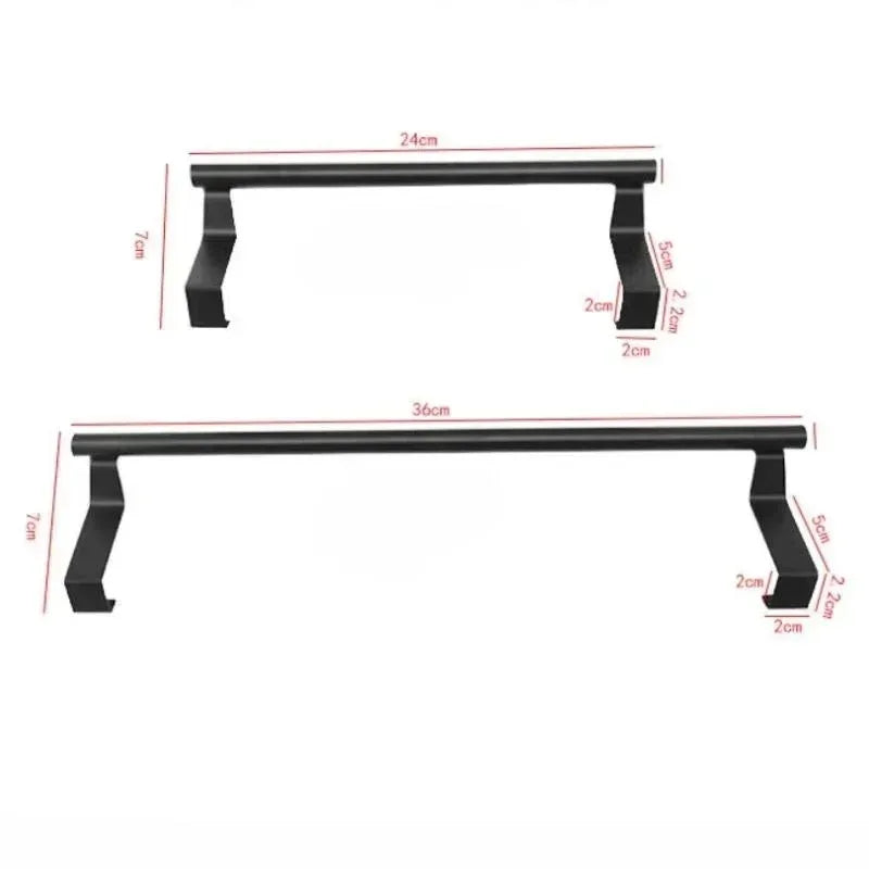 Over Door Stainless Steel Towel Rack | No-Drill Bathroom Organizer