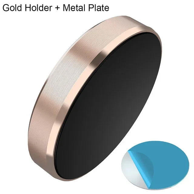Magnetic Phone Car Holder Universal Magnetic Mount Bracket Stick on Car Dashboard Wall for iPhone Samsung Xiaomi Huawei Peaceful Pleasures Health and Wellness Gold