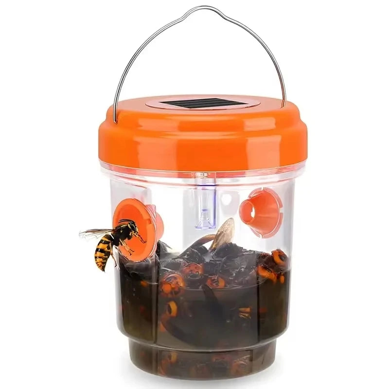 Solar Wasp Trap UV LED Light | Reusable Yellow Jacket Catcher