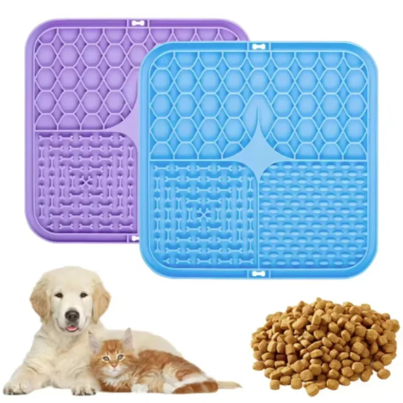 Silicone Lick Mat for Dogs & Cats | Slow Feeder Pad