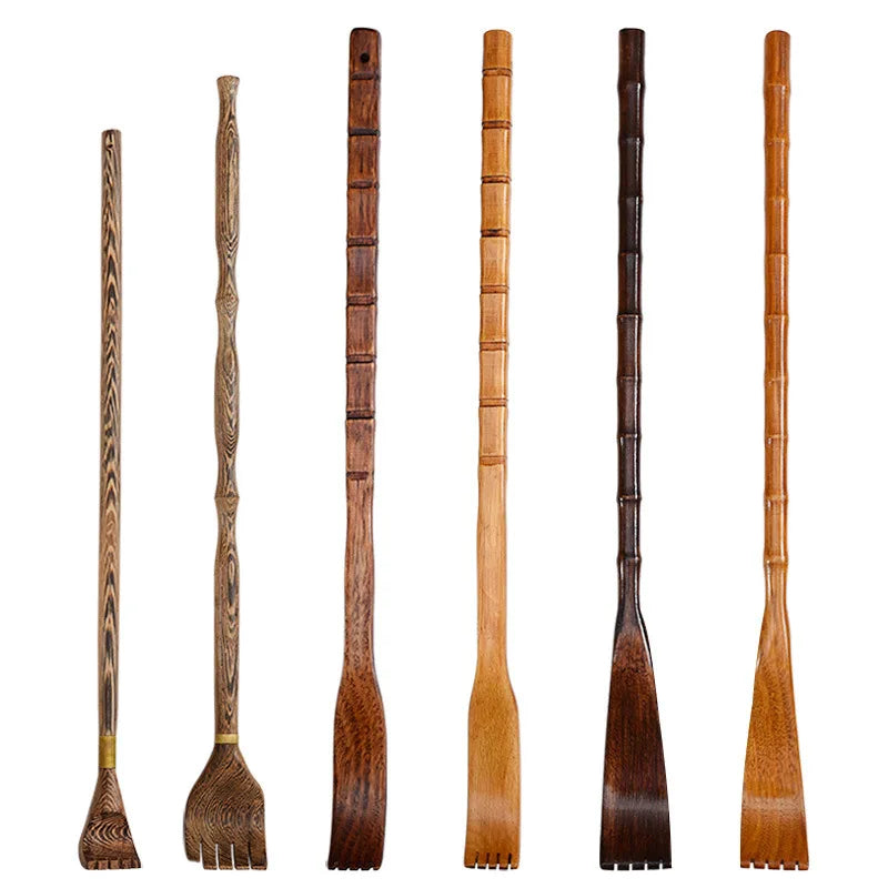 Wooden Back Scratcher Wood Back Scraper Scratching Hot Sell Massager Backscratcher Body Massage Bamboo Peaceful Pleasures Health and Wellness