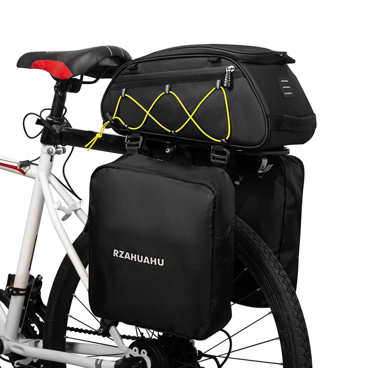 Waterproof Bicycle Rear Seat Bag Cooler 3in1 Bike Rack Trunk 2 Side