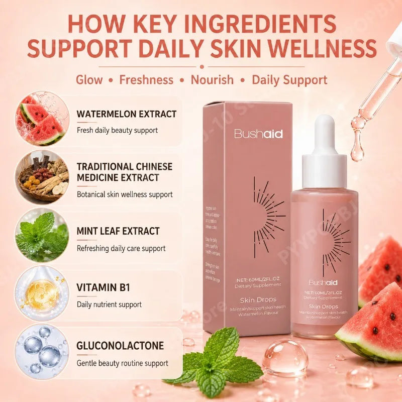 Bushaid Skin Wellness Drops – Watermelon Extract & Vitamin B1