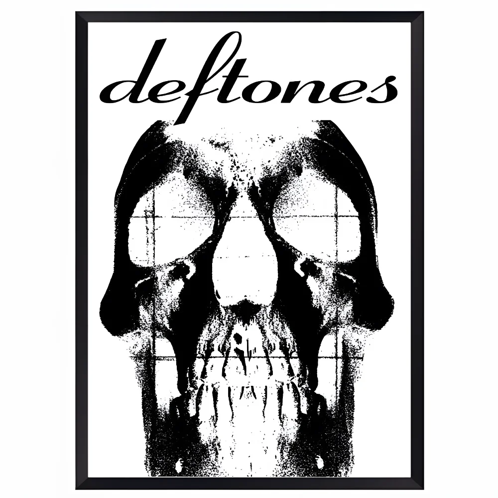 D-Deftones Band Poster HD art sticky wall waterproof home living room bar office aesthetic decoration Peaceful Pleasures Health and Wellness z13 30X40cmNoframe