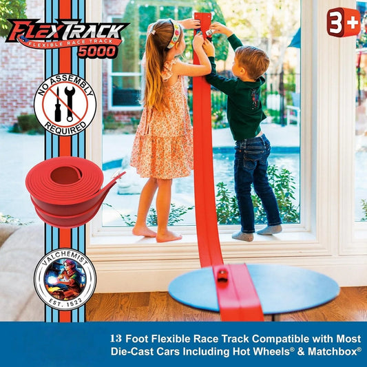 DIY Assembled Soft Track Car Inertia Return Kids Rolls Up Portable Peaceful Pleasures Health and Wellness