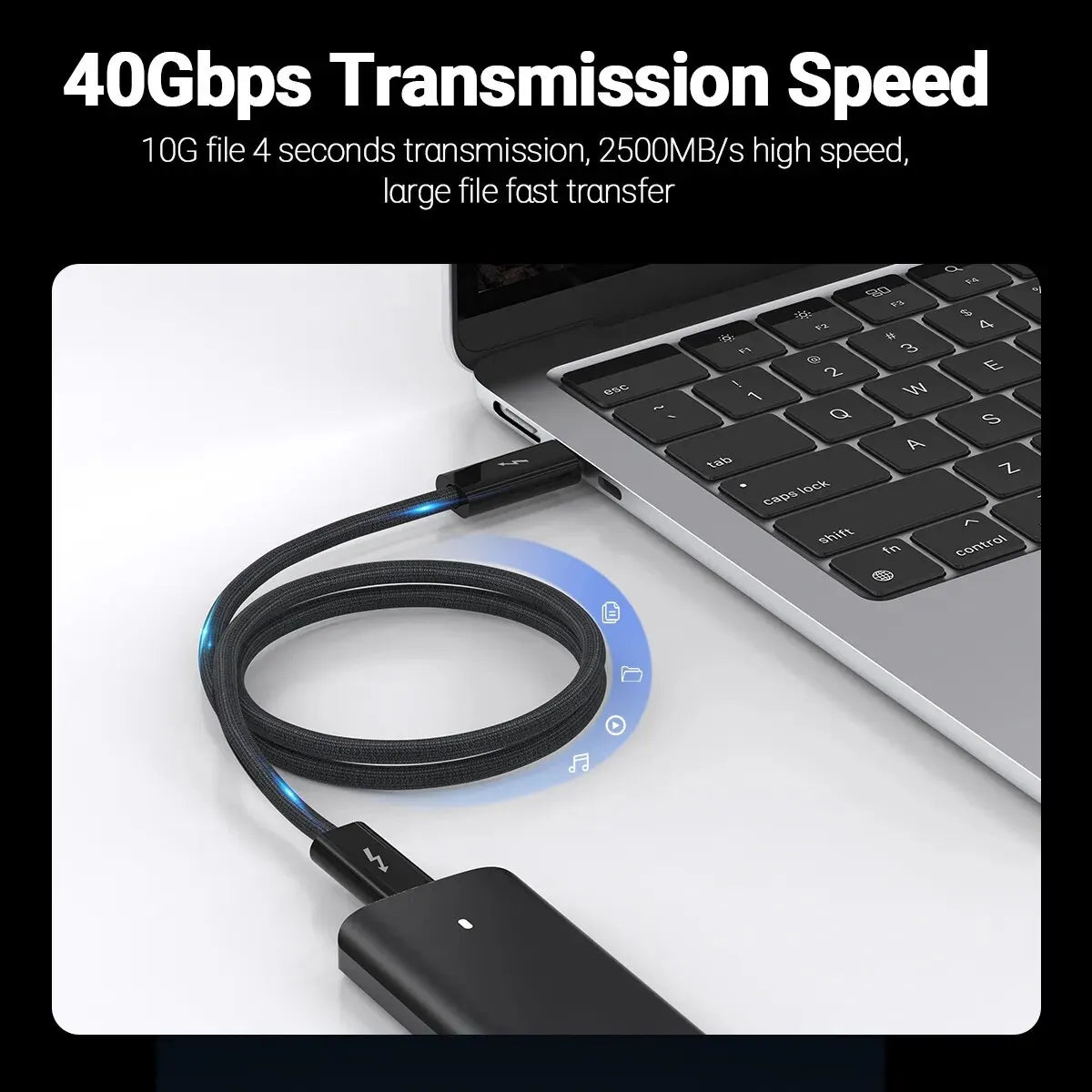 USB 4.0 Type-C Cable 240W 40Gbps 8K Thunderbolt 3/4 | Gopala
